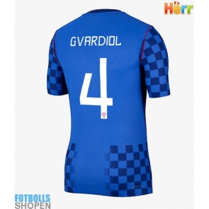 Billiga Kroatien Josko Gvardiol #4 Bortatröja VM 2026 Kortärmad